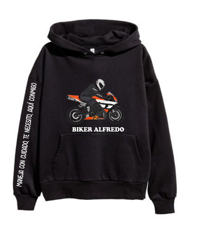 Sudadera negra | Biker | Pulsar NS200