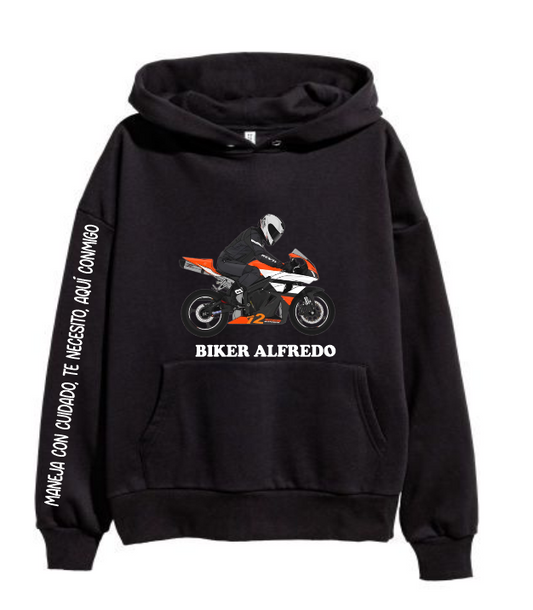Sudadera negra | Biker | Pulsar NS200