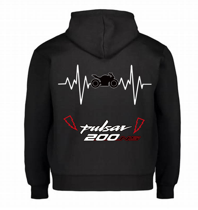 Sudadera negra | Biker | Pulsar NS200