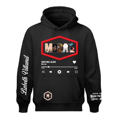 Sudadera | Negro | Morat  | collage canciones | Lizbeth Villamil