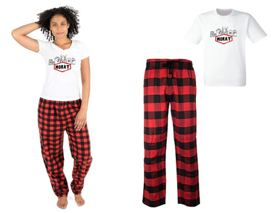 Pijama de Morat | Rojo | cuadros | Manga Corta | Banda