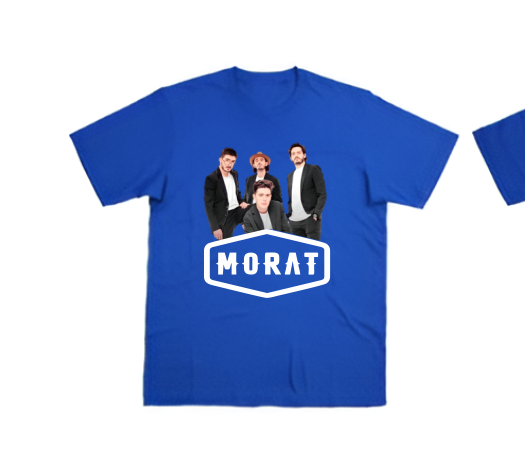 Playera Personalizada | Azul nacional | Morat | Set List | Gira los Estadios