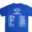 Playera Personalizada | Azul nacional | Morat | Set List | Gira los Estadios