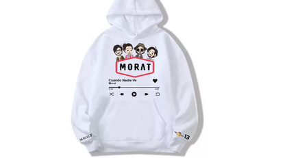 Sudadera Blanco | Morat | Cuando Nadie Ve Megly