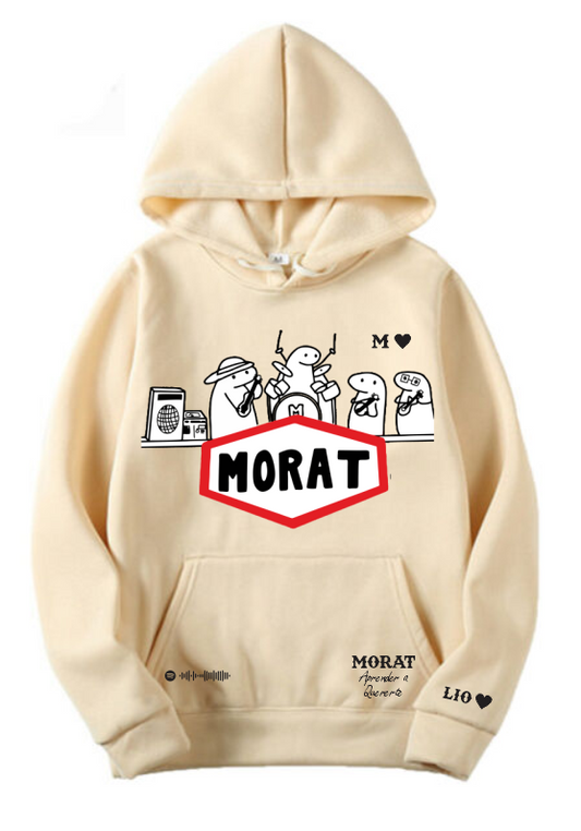 Sudadera Morat | Beige | MORAT | Diseño Cliente LIO | Aprender a Quererte