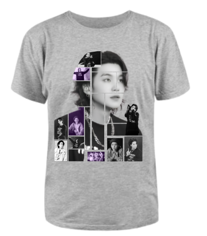 Playera Morat | Gris | Suga Collague| BTS