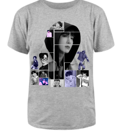 Playera Morat | Gris | J Hope Collague| BTS
