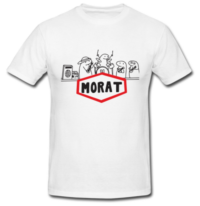 Playera Morat | Blanco | Animado