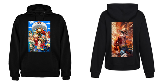 Sudadera negra | Anime | Luffy