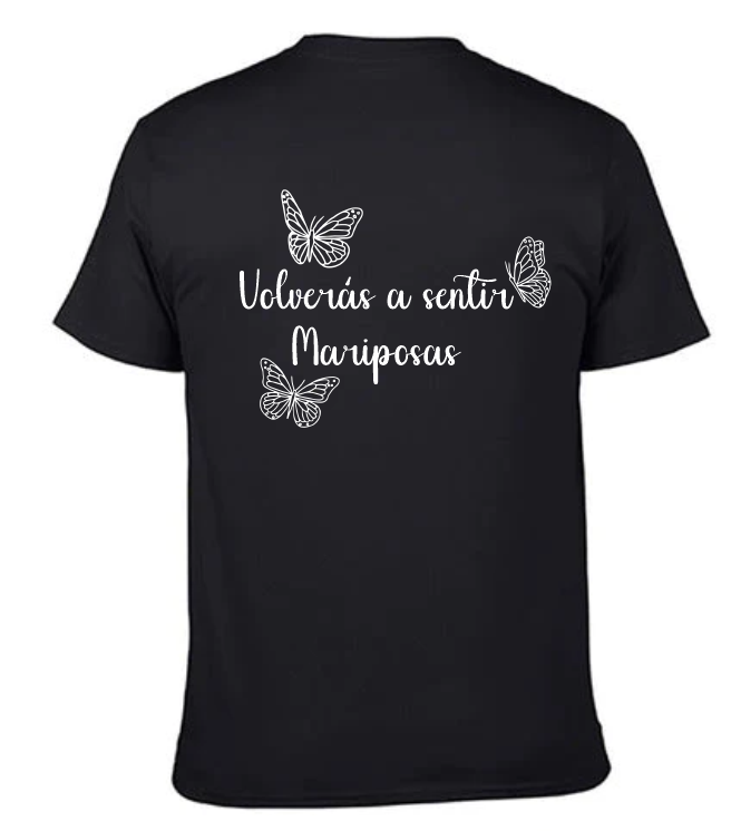 Playera Negra Morat | Negra | Mariposas