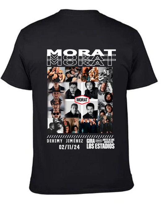 Playera negra | Morat | Collage Dehimy Jiménez
