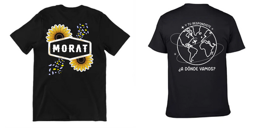 Playera Morat | Negro | Girasol y Mundo