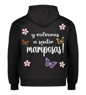 Sudadera negra | Morat | Y volveras a sentir mariposas