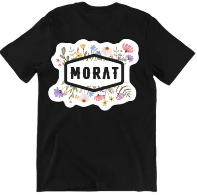 Playera Morat | Negro | Flores y collage