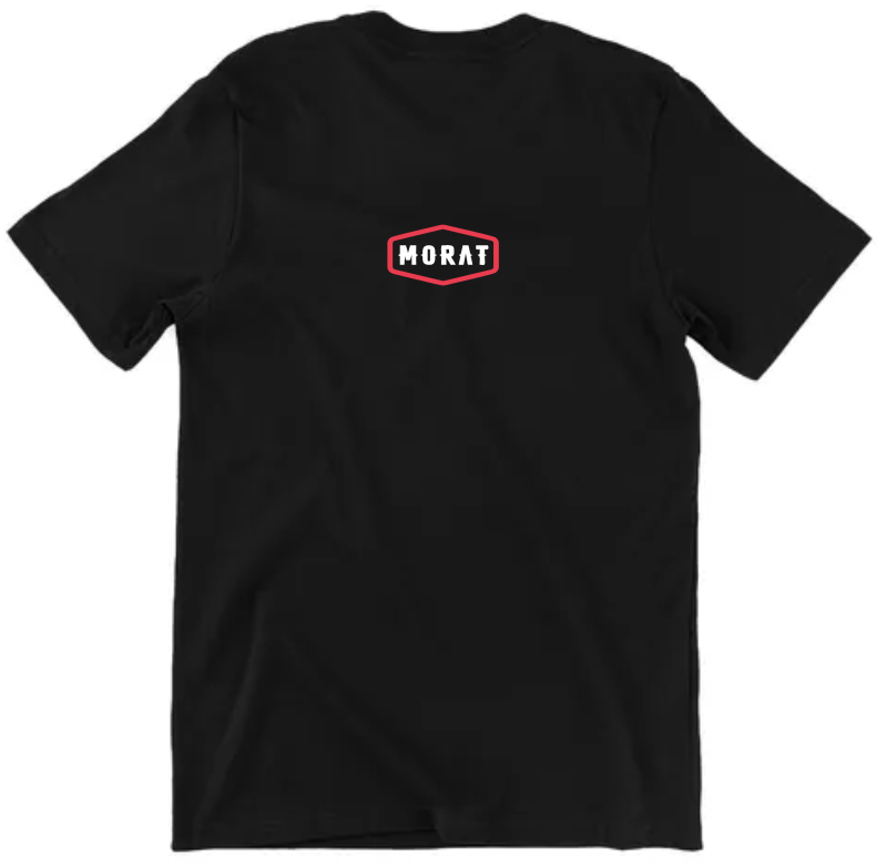 Playera Morat | Negra | Diseño Less
