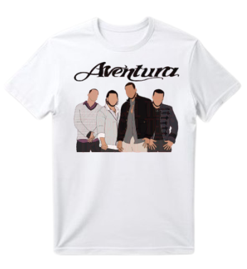 Playera blanca | Aventura | Siluetas