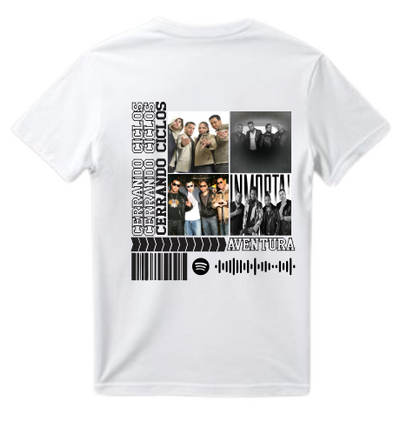 Playera Blanca | Aventura | Collage