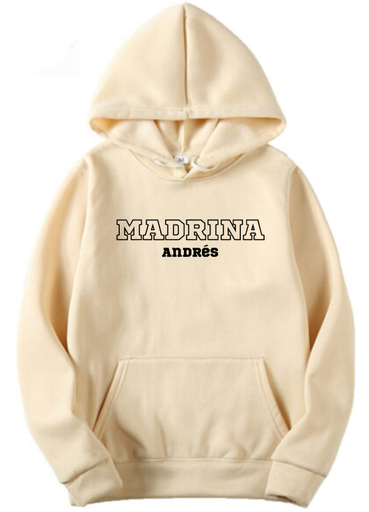 Sudadera personalizada | Beige | Madrina