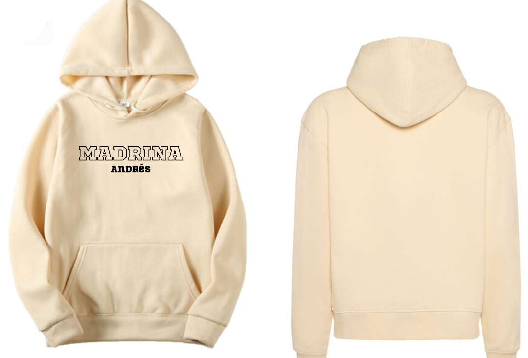 Sudadera personalizada | Beige | Madrina