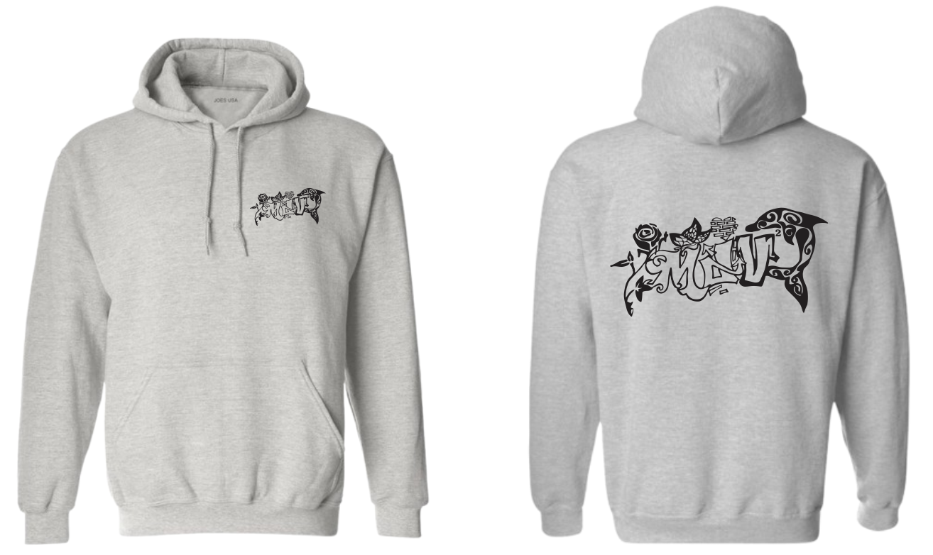 Sudadera personalizada| Gris claro| Rosa
