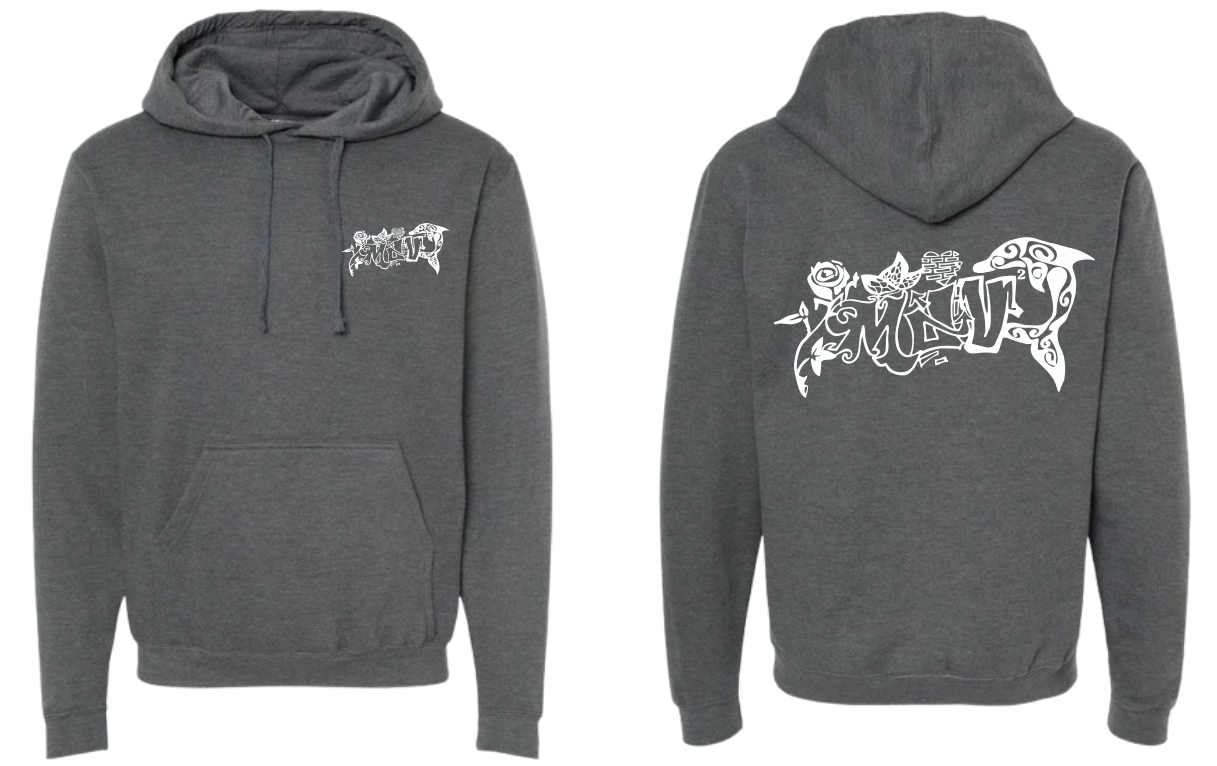 Sudadera personalizada| Gris oscuro| Rosa
