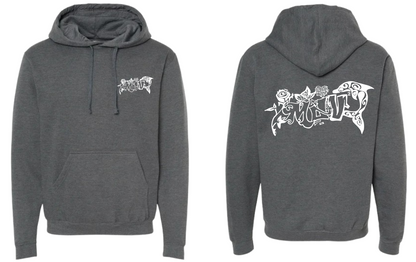 Sudadera personalizada| Gris oscuro| Rosa