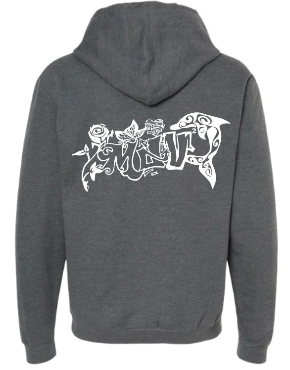 Sudadera personalizada| Gris oscuro| Rosa