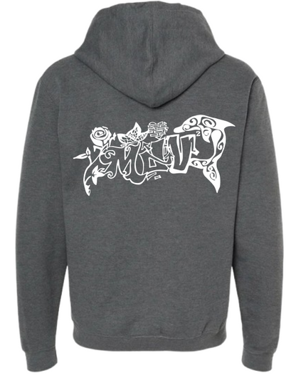 Sudadera personalizada| Gris oscuro| Rosa