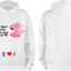 Sudadera blanca| Stich | Rosa E&J