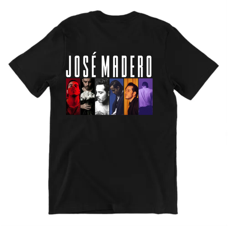 Playera negra| Jose Madero| colores