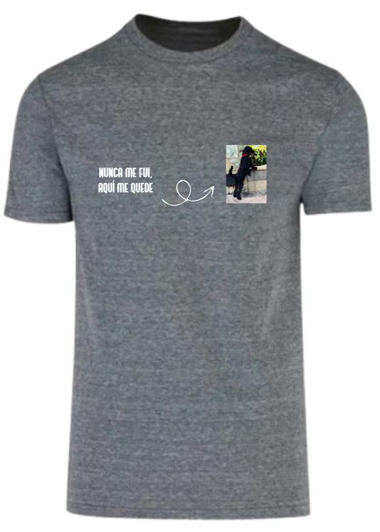 Playera Gris| Perrito| flecha