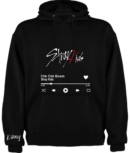 Sudadera personalizada| Negra| Stray Kids