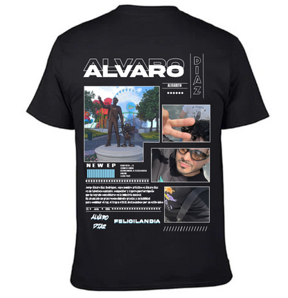 Playera Perzonalizada| Negra| Álvaro Díaz