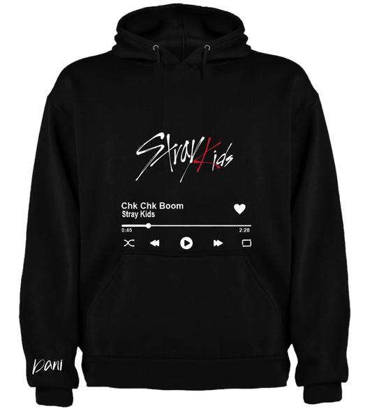 Sudadera personalizada| Negra| Stray Kids| Dani
