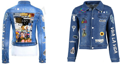 Chaqueta de lona  | Coldplay| Collage| Dama