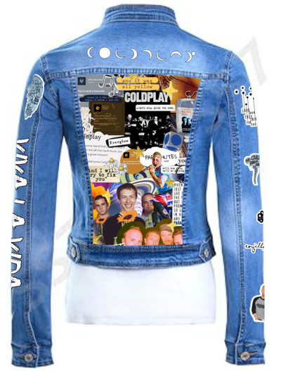 Chaqueta de lona  | Coldplay| Collage| Dama
