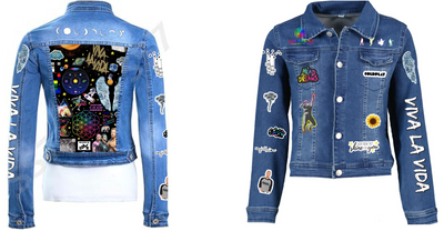 Chaqueta de lona  | Coldplay| Viva la vida| Dama