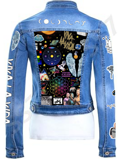 Chaqueta de lona  | Coldplay| Viva la vida| Dama