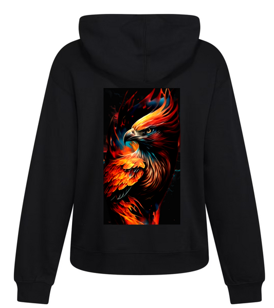 Sudadera Negra| Ave Fenix| Colores