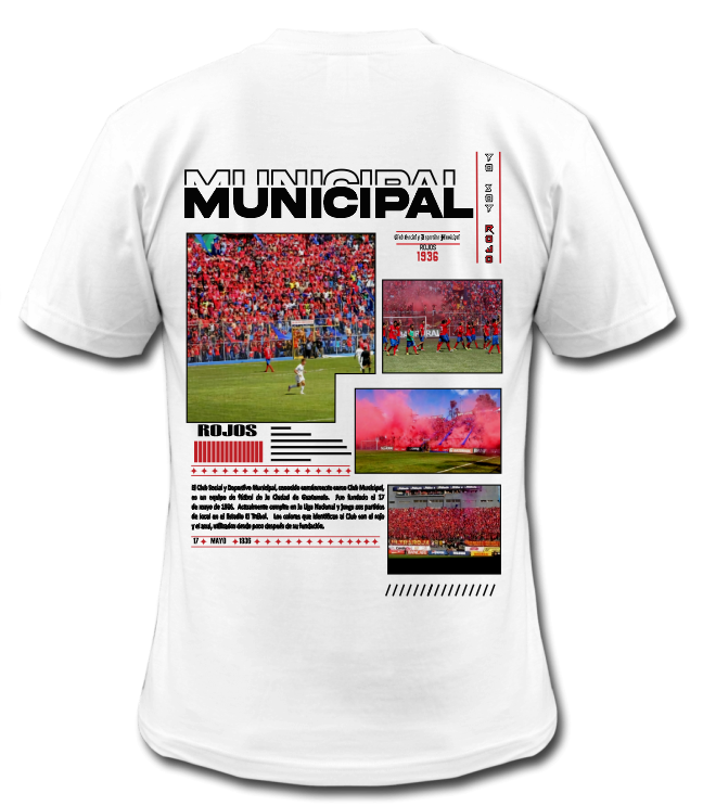 Playera Blanca| Municipal| Soy Rojo