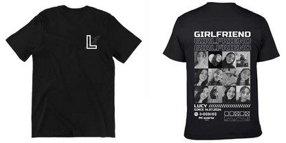 Playera negra| Girlfriend | Lucy