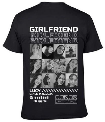 Playera negra| Girlfriend | Lucy