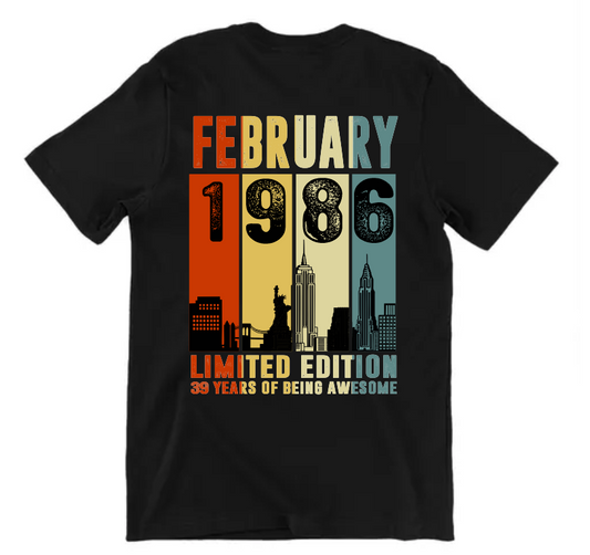 Playera Negra cuello V | New York| Colores