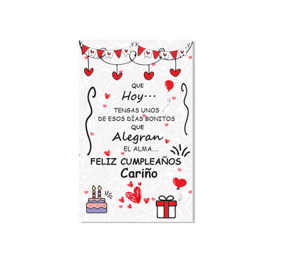 Tarjeta PVC Personalizada| Cumpleaños y Amor