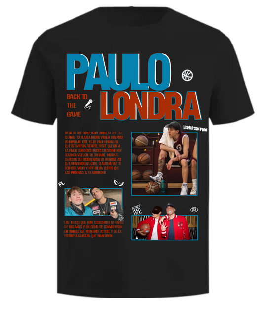 Playera Personalizada | Paulo Londra |Negro| A