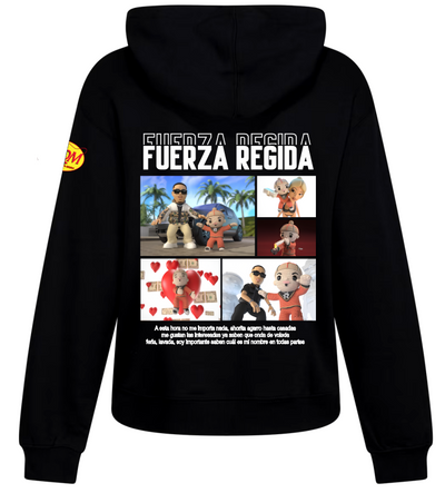 Sudadera Negra| Fuerza Regida| Inmortal