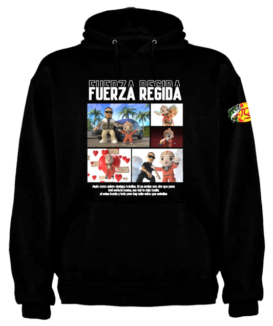 Sudadera Negra| Fuerza Regida| Inmortal