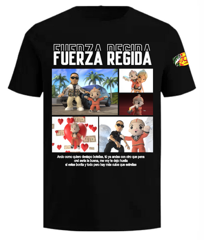 Playera Negra| Fuerza Regida|Inmortal
