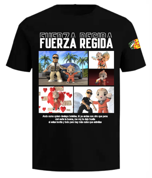 Playera Negra| Fuerza Regida|Inmortal