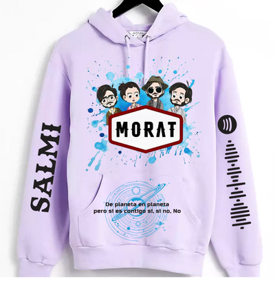 Sudadera personalizada| Lila| Morat| Salmi